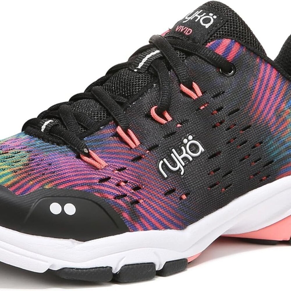Women's Vivid RZX Sneaker Black Tie Dye Breathable Mesh Cross-Training Shoe